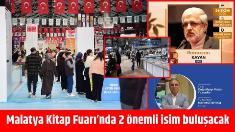 Malatya Kitap Fuarı’nda 2 önemli isim buluşacak