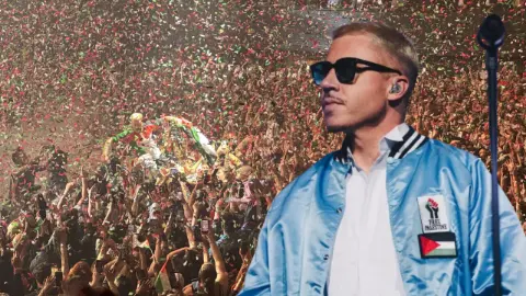 Londra’da tarihi gece! Macklemore'un konserinde 10 bin kişi'Özgür Filistin' için tek ses oldu