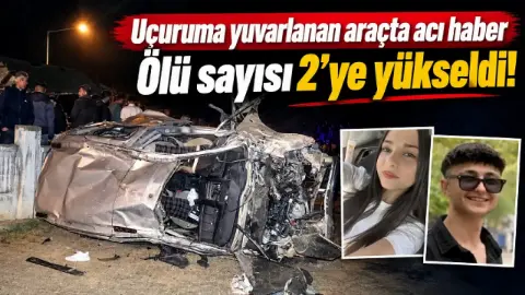 Uçuruma yuvarlanan araçta acı haber: Ölü sayısı 2'ye yükseldi