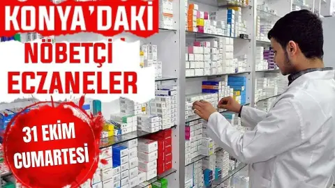 Kayseri'de nöbetçi eczaneler belli oldu! (31 Ekim Cumartesi)