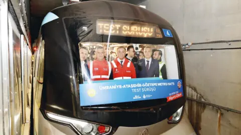 Test sürüşü Özel’den İstanbul’a yeni metro hattı