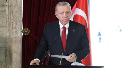 Cumhurbaşkanı Erdoğan ve devlet erkanı Anıtkabir'de