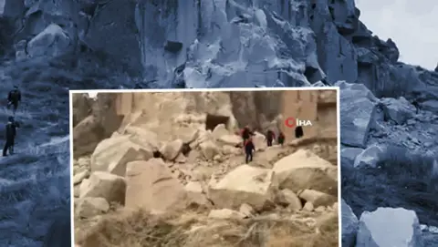 Göreme'de peribacası çöktü: Ölü ve yaralılar var