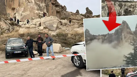 Göreme'de peribacası çöktü: Ölü ve yaralılar var