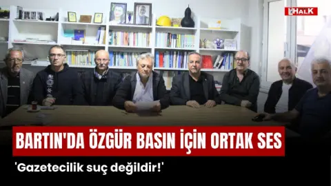 Bartın’da özgür basın için ortak ses