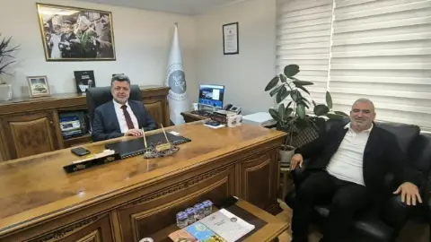 Müftü müteahhitle görüştü