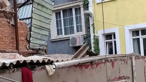 Beyoğlu’nda çöken binanın dört gün önceki görüntüleri ortaya çıktı