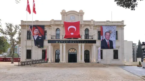 Hatay’ın tarihi valilik binası aslına uygun biçimde yeniden inşa edildi