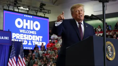 Ohio mitinginde Trump'a Epstein tepkisi