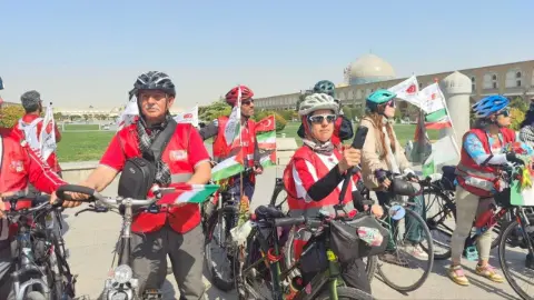 Minab melekleri için 25 gün boyunca pedal çevirdiler