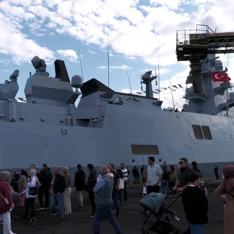 Rize'de Cumhuriyet Bayramı dolayısıyla TCG İstanbul ziyaret edildi