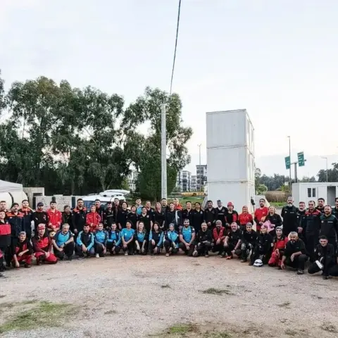 Aydın’daki tatbikatta afet ekipleri arama kurtarma ve müdahale çalışması yaptı