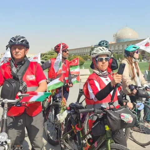 Minab melekleri için 25 gün boyunca pedal çevirdiler