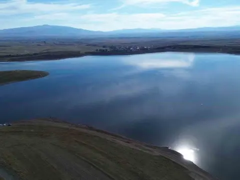 Kars’ın içme suyu kaynağı Bayburt Barajı sonbahar yağışlarıyla yükseldi