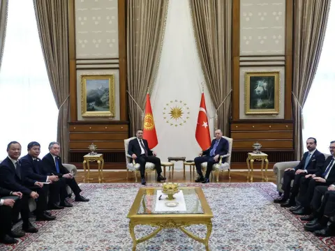 Erdoğan ile Caparov, ikili ilişkileri ve küresel başlıkları ele aldı
