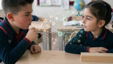 Kalabalık sınıflar ve kapalı mekânlar solunum yolu virüslerini tetikliyor!