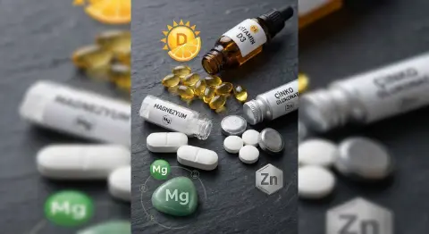 Kışın erkeklerin ihtiyaç duyduğu vitamin ve mineraller: Çinko, Magnezyum ve D3