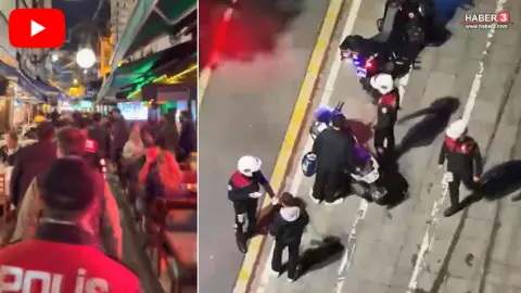 Beyoğlu'nda gece yarısı dev operasyon: Polis didik didik aradı