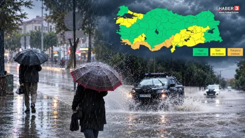 Meteoroloji'den afet alarmı: Çok sayıda ilimizi kuvvetli yağış ve fırtına vuracak!