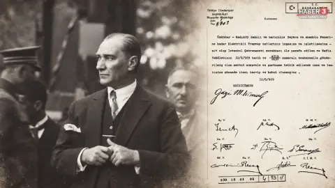 Atatürk'ün imzaladığı tramvay projesi gün yüzüne çıktı
