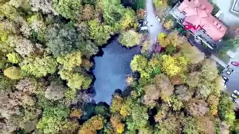 Türkiye'nin doğa harikası Yedigöller, sonbahar renklerine büründü