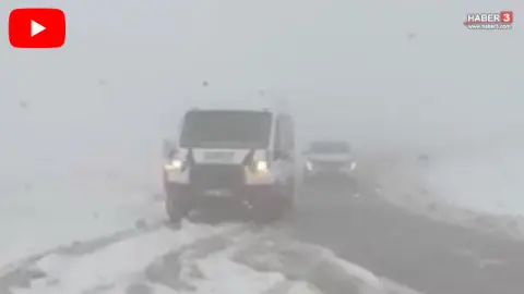 Kara kış erken geldi! Çok sayıda araç yolda kaldı