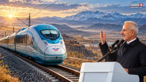 Bakan Uraloğlu müjdeyi verdi: Erzincan-Erzurum-Kars hızlı tren hattı geliyor