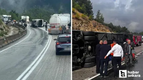 Isparta-Antalya kara yolunda kaza: Yolcu otobüsü devrildi: 1 ölü, 7 yaralı!