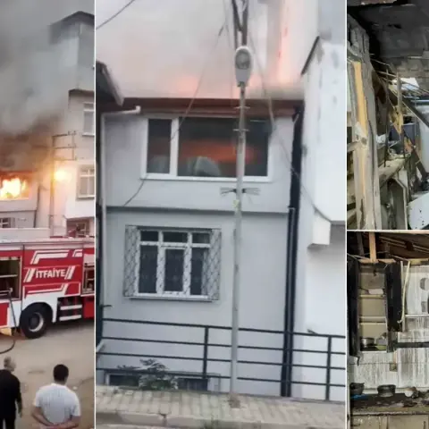 Elektrik panosu patladı, alevler evi küle çevirdi! 5 çocuklu aile kış günü sokakta kaldı