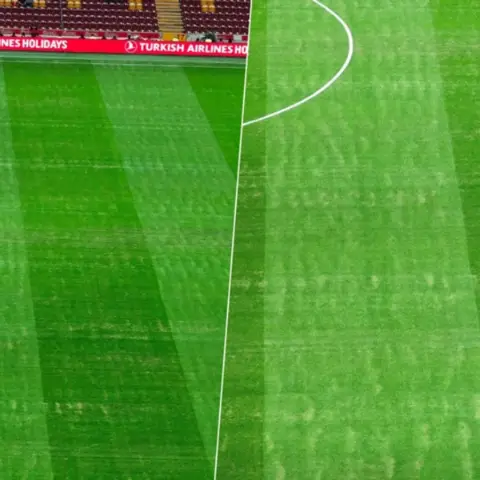 Derbi öncesi RAMS Park'ın zemini gündem oldu: Galatasaray taraftarından tepki