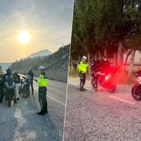 Bilecik'te motosiklet denetimi: 7 sürücüye ceza