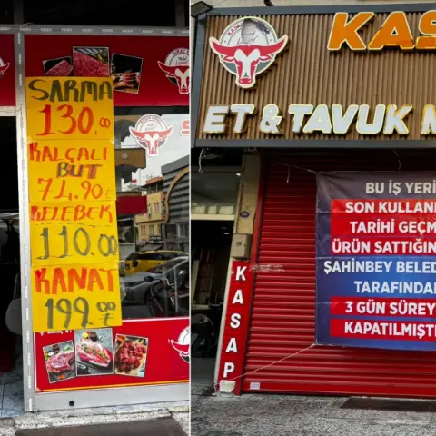 Şahinbey’de son kullanma tarihi geçmiş ciğer satan işletmeye üç gün kapatma cezası