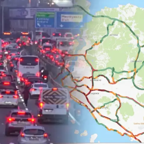 İstanbul'da derbi alarmı! Trafik yoğunluk yüzde 72'ye çıktı