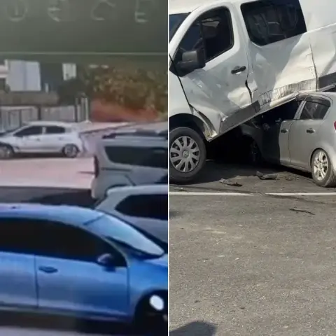 Düzce'de feci kaza: Savrulan araçlar park halindeki otomobili yan yatırdı, üç yaralı