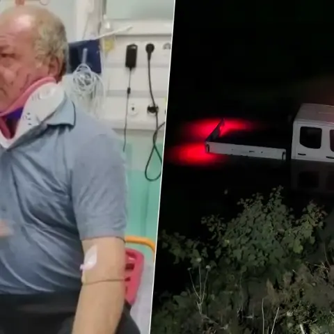 Ölümle burun buruna! Dereye uçan kamyonetten kürekle çıktı:'Yolda uyarıcı tabela yoktu