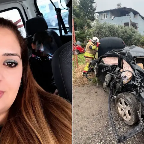 Hemzemin geçitte feci kaza: Yük treninin sürüklediği otomobildeki anneden acı haber