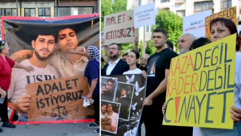 Adana’da kazada evlatlarını kaybeden ailelerden adalet çağrısı: Adalet eksiksiz tecelli etsin'Kaza değil cinayet