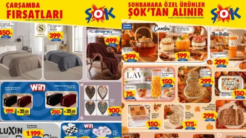 ŞOK 28 Ekim 2026 aktüel kataloğu: ŞOK'ta bu hafta sonbahar rüzgarı esecek