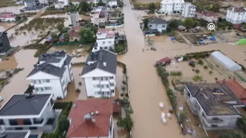 Dalaman'da Dere Taştı: Sel Felaketinin Bilançosu Havadan Görüntülendi