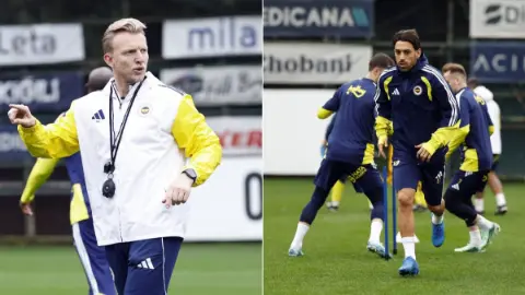 Fenerbahçe Göztepe maçı hazırlıklarını gerçekleştirdi: İsmail Kartal sonrası Dirk Kuyt idmanda