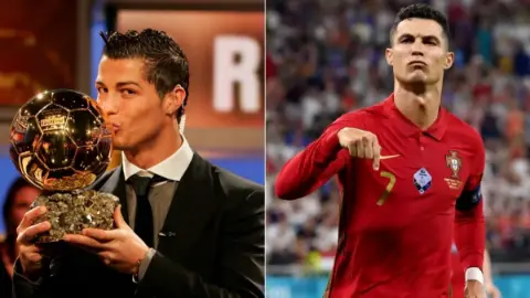 Ronaldo ödülünü aldı paylaşımını yaptı: "Tüm Zamanların Ballon d'Or'u sizindir