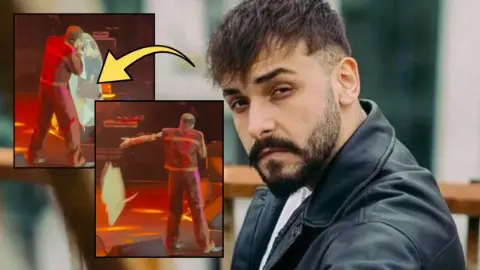 Sefo, konserinde çılgına döndü! Sefo'ya etek giydiren hayranı sert tepkiyle karşılaştı: Alıp yere fırlattı