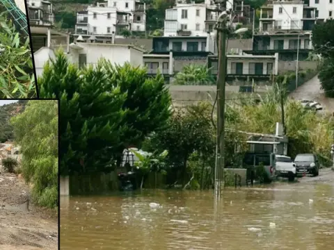 Muğla'da sağanak sonrası korkutan manzara: Sokaklar göle döndü