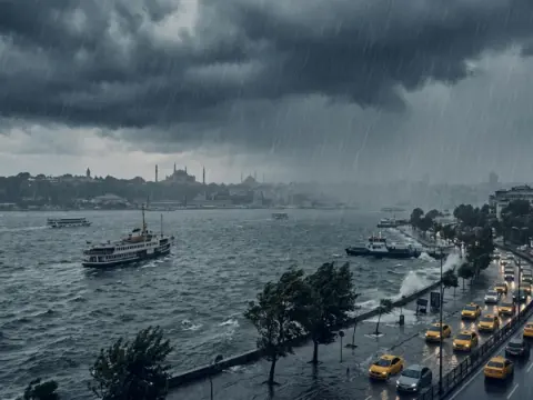 Meteoroloji ve İstanbul Valiliği'nden kritik uyarı: Yağış ve fırtına yarın etkisini artıracak! İşte kuvvetli yağışın etkili olacağı bölgeler