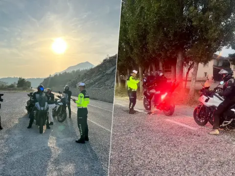 Bilecik'te motosiklet denetimi: 7 sürücüye ceza