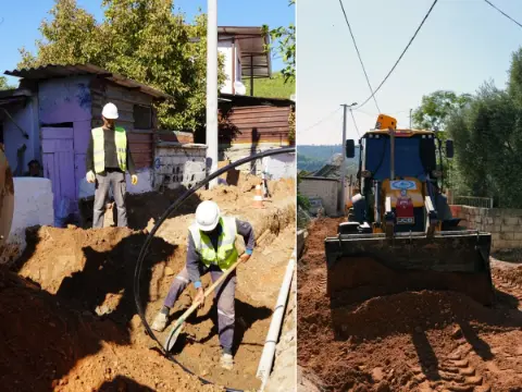 Milas Küçükdibekdere'nin altyapısı yenileniyor