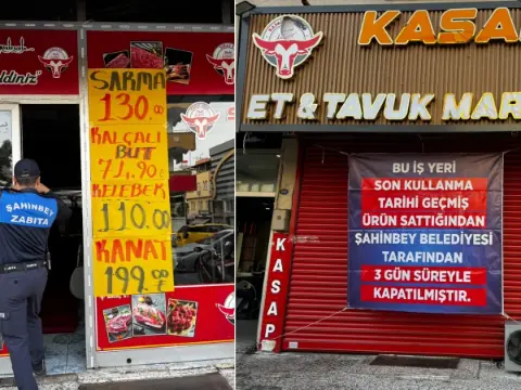 Şahinbey’de son kullanma tarihi geçmiş ciğer satan işletmeye üç gün kapatma cezası