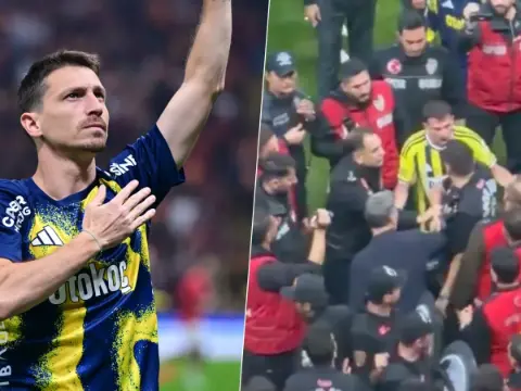 Mert Hakan Yandaş, derbi sonrası polisle tartıştı: Görüntüler tepki topladı