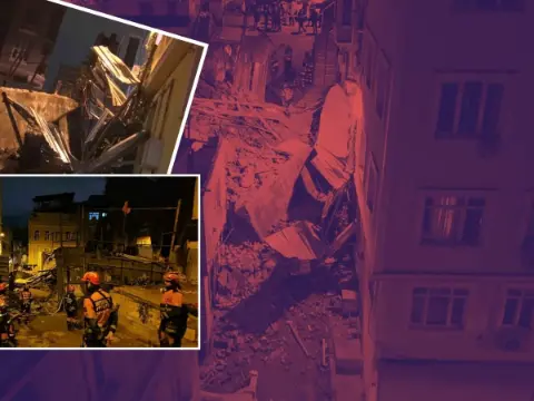 İstanbul’da 5 katlı bina çöktü! Ekiplerin üç saatlik araması sona erdi