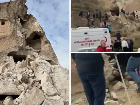 Göreme'de Peribacası Çökmesi: 2 Ölü, 1 Yaralı